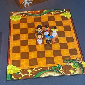 Dragon Ball Z collectors chess set. Chess Set - Brown and Green